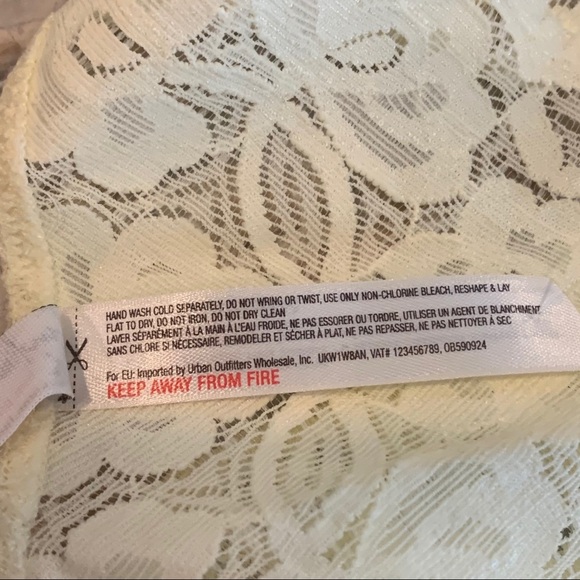 S M L NWT Free People Galloon Lace Racerback Bralette Yellow Small Medium Large - Picture 11 of 11